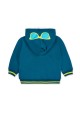 Ζακέτα αγοριού με κουκούλα μπλε σχέδιο καρχαρίας Tuc Tuc 11369645