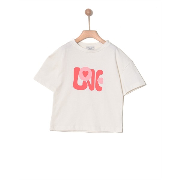 ΜΠΛΟΥΖΑ ΚΟΡΙΤΣΙΟΥ ΜΕ ΤΥΠΩΜΑ ΣΕ ΛΕΥΚΟ ΧΡΩΜΑ  42090130038 YELL-OH!