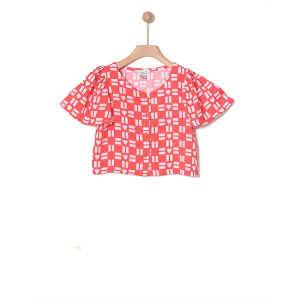 ΠΟΥΚΑΜΙΣΑΚΙ ΚΟΡΙΤΣΙΟΥ ΜΕ ΜΑΝΙΚΙ ΚΟΡΑΛΙ ΣΧΕΔΙΟ ΚΑΡΔΙΕΣ 42090132013 YELL-OH!