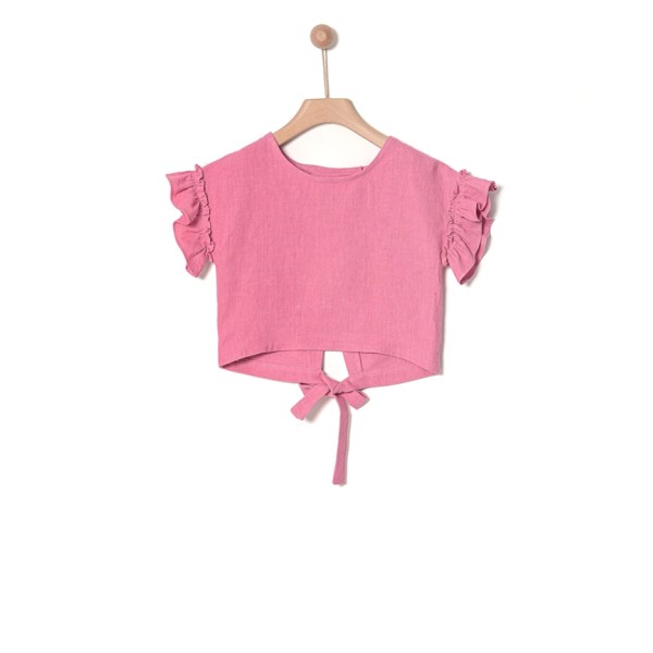 ΜΠΛΟΥΖΑ ΚΟΡΙΤΣΙΟΥ ΜΕ ΚΡΟΥΑΖΕ ΠΛΑΤΗ ΡΟΖ 42090329029 YELL-OH!