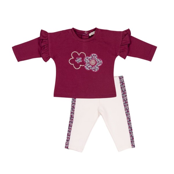 ΣΕΤ ΚΟΡΙΤΣΙΟΥ ΚΟΛΑΝ ΚΑΙ ΜΠΛΟΥΖΑ BURGUNDY EMC CO3526146013