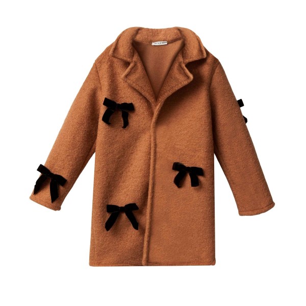 ΠΑΛΤΟ ΜΑΚΡΥ ΜΕ ΓΙΑΚΑ ΚΟΡΙΤΣΙΟΥ ΣΕ ΤΑΜΠΑ ΧΡΩΜΑ Two in a Castle T6640