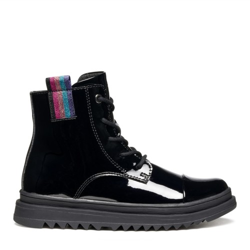 GEOX ΠΑΙΔΙΚΑ ΠΑΠΟΥΤΣΙΑ ΜΑΥΡΑ ΚΟΡΙΤΣΙΟΥ J567XB 000HH C92 40