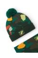 Σετ παιδικό σκουφάκι αγοριού με κασκόλ πλεκτό πράσινο Tuc Tuc 11377235