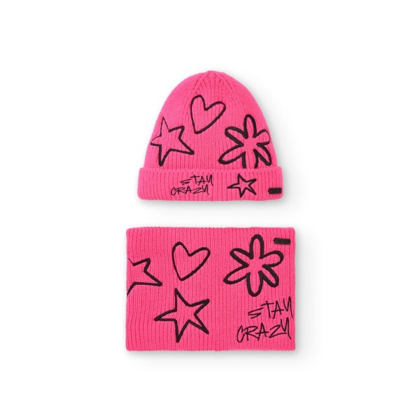 ΣΕΤ ΚΟΡΙΤΣΙΟΥ ΣΚΟΥΦΑΚΙ ΜΕ ΚΑΣΚΟΛ ΠΛΕΚΤΟ ΦΟΥΞΙΑ ΧΡΩΜΑ Tuc Tuc 11377677