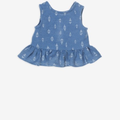 ΚΟΡΙΤΣΙΟΥ  ΜΠΛΟΥΖΑ ΜΕ ΒΟΛΑΝ JACQUARD ΜΠΛΕ 41300220021 YELL-OH!