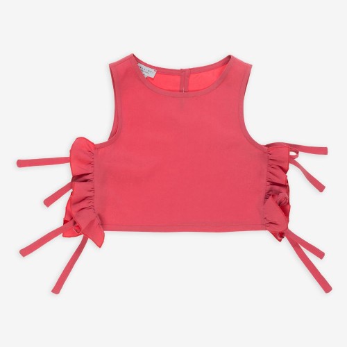 ΤΟΠ ΜΕ ΦΙΟΓΚΑΚΙΑ TENCEL & ΛΙΝΟ AZALEA ΚΟΡΙΤΣΙΟΥ 42300120073 ΚΟΡΑΛΙ YELL-OH!