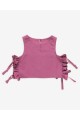ΤΟΠ ΜΕ ΦΙΟΓΚΑΚΙΑ TENCEL & ΛΙΝΟ AZALEA ΚΟΡΙΤΣΙΟΥ ΜΩΒ 42300220073 YELL-OH!
