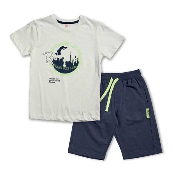 ΣΕΤ ΑΓΟΡΙΟΥ ΜΠΛΟΥΖΑ ΚΑΙ ΒΕΡΜΟΥΔΑ ΕΚΡΟΥ ΧΡΩΜΑ ΜΕ ΚΩΔΙΚΟ 73906 Reflex