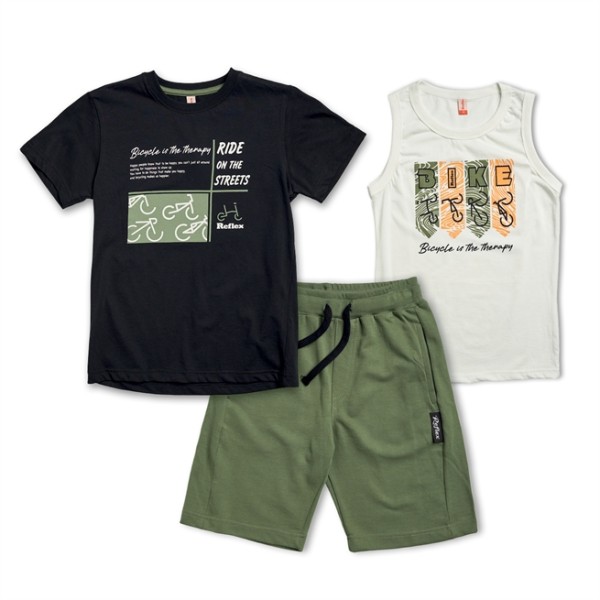 ΣΕΤ ΑΓΟΡΙΟΥ 2 ΜΠΛΟΥΖΕΣ ΚΑΙ ΒΕΡΜΟΥΔΑ ΧΑΚΙ ΜΕ ΚΩΔΙΚΟ 73911 Reflex