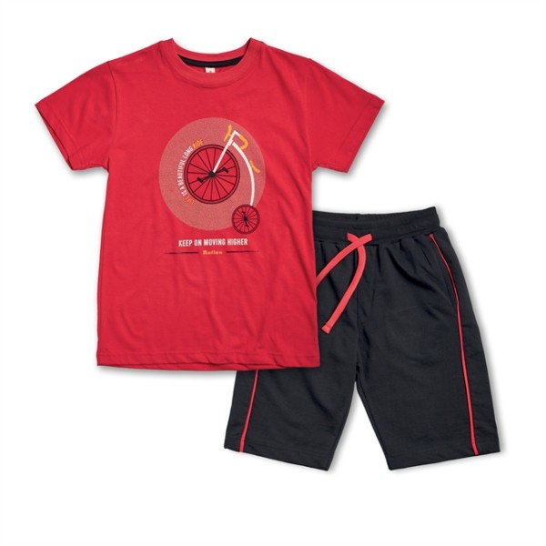 ΣΕΤ ΑΓΟΡΙΟΥ ΜΠΛΟΥΖΑ ΚΑΙ ΒΕΡΜΟΥΔΑ ΚΟΚΚΙΝΟ ΧΡΩΜΑ ΜΕ ΚΩΔΙΚΟ  73915 Reflex