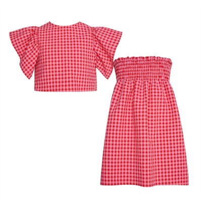 ΣΕΤ ΦΟΥΣΤΑ  KAI ΜΠΛΟΥΖΑ ΚΟΚΚΙΝΟ ΚΑΡΟ T6004 Two in a Castle