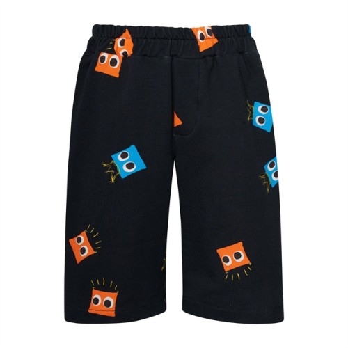 ΒΕΡΜΟΥΔΑ ΑΓΟΡΙΟΥ ΣΕ ΜΑΥΡΟ ΧΡΩΜΑ ΜΕ ΣΧΕΔΙΑ T6303 Two in a Castle