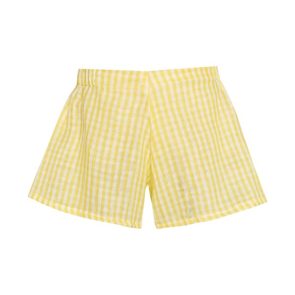 T7048 Summer Fruit Set – Embroidered Top & Vichy Shorts