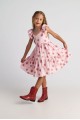 T7079 Summer Tart 3-Layer Ruffle Dress for Kids