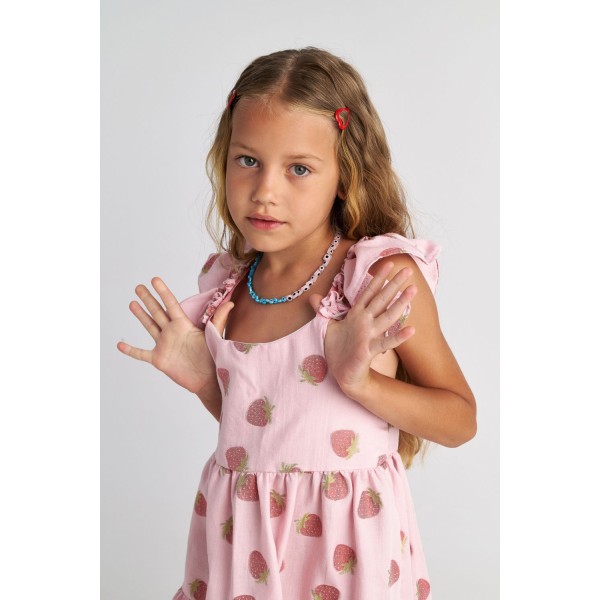 T7079 Summer Tart 3-Layer Ruffle Dress for Kids