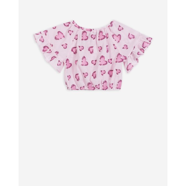 ΚΟΡΙΤΣΙΟΥ ΡΟΖ ΤΟΠ HEARTS 42300220059 YELL-OH!