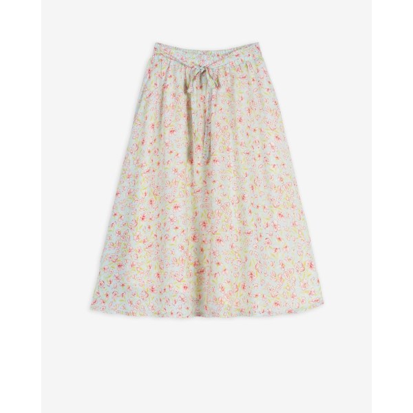 ΚΟΡΙΤΣΙΟΥ ΦΟΥΣΤΑ ΜΑΚΡΙΑ IMPRINTED FLOWERS ΚΙΡΙΝΟ ΧΡΩΜΑ 42300207009 YELL-OH!