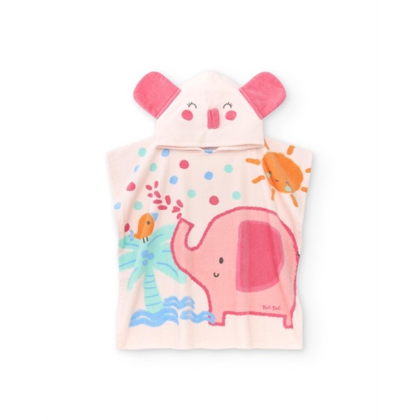 ΠΟΝΤΣΟ ΠΕΤΣΕΤΑ ΜΕ ΚΟΥΚΟΥΛΑ ΓΙΑ ΚΟΡΙΤΣΑΚΙ ΡΟΖ ΜΕ ΚΩΔΙΚΟ  11388870 Tuc Tuc 