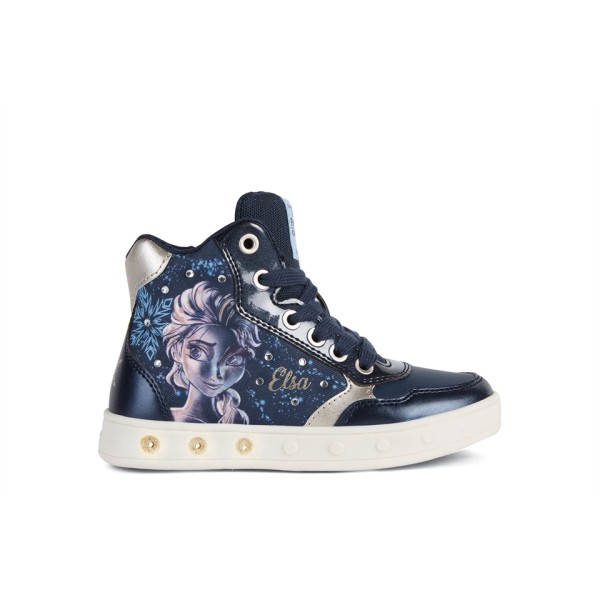Παπούτσι κοριτσιού ανατομικό σχέδιο Frozen-Εlsa Geox J268WE 0ANAJ C4256