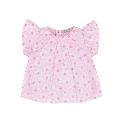 ΠΟΥΚΑΜΙΣΑ ΦΛΟΡΑΛ ΛΕΥΚΟ ΡΟΖ ΥΦΑΣΜΑ ΚΟΡΙΤΣΙ EMC BX2178