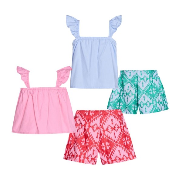 ΣΕΤ ΜΠΛΟΥΖΑ ΤΟΠ ΣΟΡΤΣ ΣΙΕΛ ΠΡΑΣΙΝΟ ΤΙΡΑΝΤΕ ΚΟΡΙΤΣΙ Two in a castle T5016