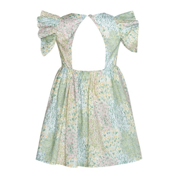 ΦΟΡΕΜΑ ΦΛΟΡΑΛ ΠΡΑΣΙΝΟ ΡΟΖ ΛΕΥΚΟ ΚΙΤΡΙΝΟ ΑΜΑΝΙΚΟ ΚΟΡΙΤΣΙ TWO IN A CASTLE T5047