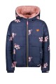Μπουφάν κοριτσιού με επένδυση γούνα σε μπλε χρώμα δυο όψεων B.NOSY Y307-5211-166
