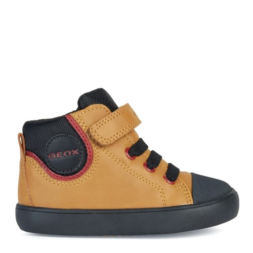 ΠΑΠΟΥΤΣΙ ΑΝΑΤΟΜΙΚΟ ΑΓΟΡΙΟΥ GEOX ΣΕ ΧΡΩΜΑ ΜΑΥΡΟ-ΚΙΤΡΙΝΟ  B361NB 0MEFU C2G9B