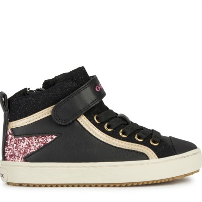 ΠΑΠΟΥΤΣΙ ΑΝΑΤΟΜΙΚΟ ΚΟΡΙΤΣΙΟΥ GEOX ΣΕ ΧΡΩΜΑ ΜΑΥΡΟ-ΡΟΖ J944GM 054GN C9231