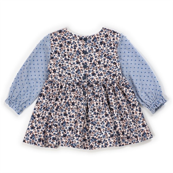 ΦΟΡΕΜΑ ΚΟΡΙΤΣΙΟΥ ΜΠΛΕ ΜΕ ΛΟΥΛΟΥΔΑΚΙΑ MAPERO M28224