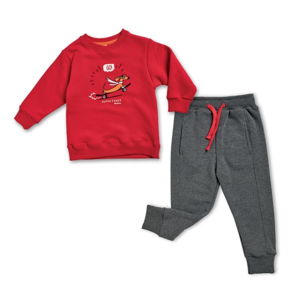 ΣΕΤ ΑΓΟΡΙΟΥ ΦΟΡΜΑ, ΠΑΝΤΕΛΟΝΙ ΜΑΚΡΥ ΓΚΡΙ ΚΑΙ ΜΠΛΟΥΖΑ ΚΟΚΚΙΝΟ ΧΡΩΜΑ Reflex  73266Α