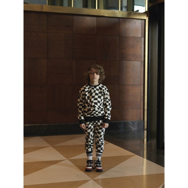  ΜΠΛΟΥΖΑ ΦΟΥΤΕΡ ΑΓΟΡΙΟΥ GINGHAM AL ΑΣΠΡΟ ΜΑΥΡΟ 42191210042 YELL-OH!