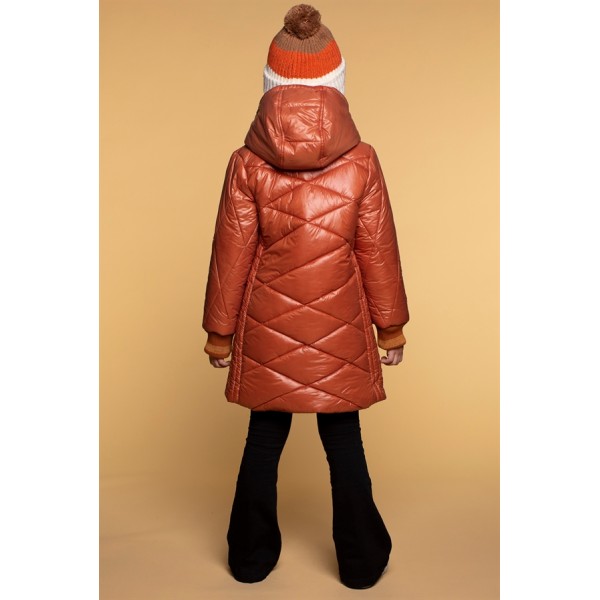 MΠΟΥΦΑΝ ΚΟΡΙΤΣΙΟΥ ΜΑΚΡΥ ΣΕ ΚΑΦΕ  ΧΡΩΜΑ Moodstreet M307-5215