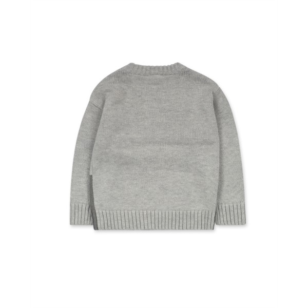 ΠΟΥΛΟΒΕΡ ΠΛΕΚΤΟ ΑΓΟΡΙΟΥ ΣΕ ΧΡΩΜΑ ΓΚΡΙ, ΜΕ ΧΡΩΜΑΤΙΣΤΕΣ ΓΡΑΜΜΕΣ TUC TUC 11359767