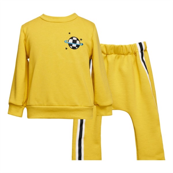 ΣΕΤ ΠΑΝΤΕΛΟΝΙ ΚΑΙ ΜΠΛΟΥΖΑ ΜΕ ΜΑΚΡΥ ΜΑΝΙΚΙ, ΦΟΥΤΕΡ ΑΓΟΡΙΟΥ ΚΙΤΡΙΝΟ ΧΡΩΜΑ TWO IN A CASTLE T4863