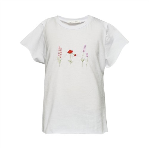 ΜΠΛΟΥΖΑΚΙ ΛΕΥΚΟ ΚΟΡΙΤΣΙΟΥ ΜΕ ΚΕΝΤΗΜΑ - Two in a Castle T4099-Τ4100