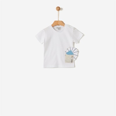 ΜΠΛΟΥΖΑ ΜΕ ΚΕΝΤΗΜΑ ΣΕ ΛΕΥΚΟ ΧΡΩΜΑ 41081306000 YELL-OH!