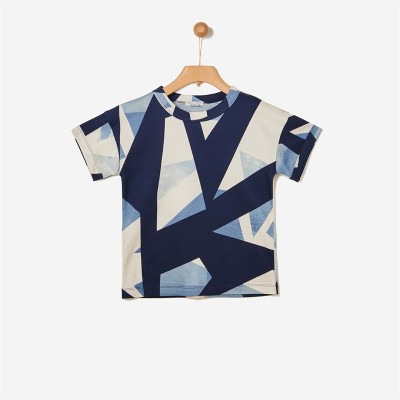 ΜΠΛΟΥΖΑ ABSTRACT ALLOVER ΣΕ ΜΠΛΕ ΧΡΩΜΑ 42081110011 YELL-OH!