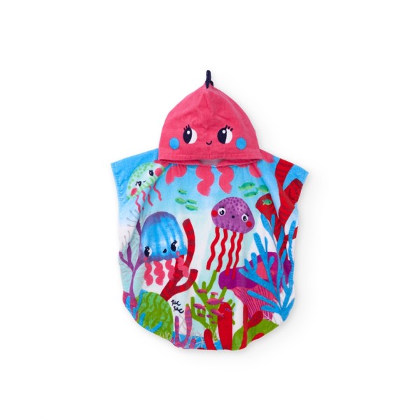 ΠΟΝΤΣΟ ΠΕΤΣΕΤΑ ΜΕ ΚΟΥΚΟΥΛΑ ΠΟΛΥΧΡΩΜΗ ΓΙΑ ΚΟΡΙΤΣΙ Tuc Tuc 11409661