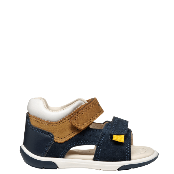 GEOX ΠΑΙΔΙΚΑ ΠΑΠΟΥΤΣΙΑ NAVY/CARAMEL ΑΓΟΡΙΟΥ B556EB 022CL C4152