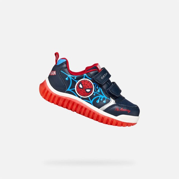 GEOX ΠΑΙΔΙΚΑ ΠΑΠΟΥΤΣΙΑ NAVY ΑΓΟΡΙΟΥ  B655ZC 0BC14 CF44D Spider-Man 