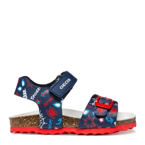 GEOX ΠΑΙΔΙΚΑ ΠΑΠΟΥΤΣΙΑ NAVY/RED ΑΓΟΡΙΟΥ B652QB 00004 C0735