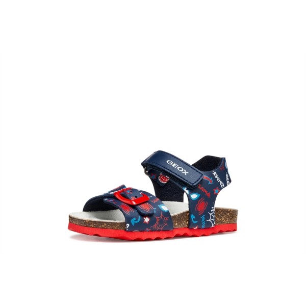 GEOX ΠΑΙΔΙΚΑ ΠΑΠΟΥΤΣΙΑ NAVY/RED ΑΓΟΡΙΟΥ B652QB 00004 C0735