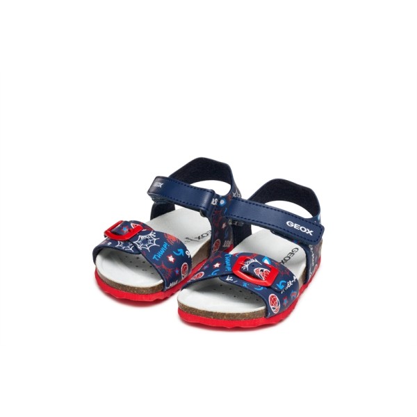 GEOX ΠΑΙΔΙΚΑ ΠΑΠΟΥΤΣΙΑ NAVY/RED ΑΓΟΡΙΟΥ B652QB 00004 C0735