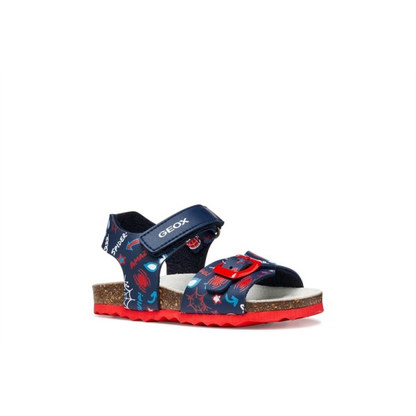 GEOX ΠΑΙΔΙΚΑ ΠΑΠΟΥΤΣΙΑ NAVY/RED ΑΓΟΡΙΟΥ B652QB 00004 C0735