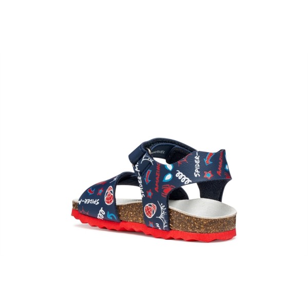 GEOX ΠΑΙΔΙΚΑ ΠΑΠΟΥΤΣΙΑ NAVY/RED ΑΓΟΡΙΟΥ B652QB 00004 C0735