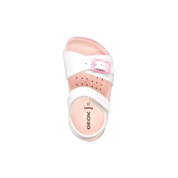 GEOX ΠΑΙΔΙΚΑ ΠΑΠΟΥΤΣΙΑ ΚΟΡΙΤΣΙΟΥ ΛΕΥΚΟ/ΡΟΖ   B652RA 000BC C0406