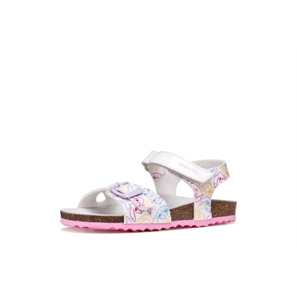 GEOX ΠΑΙΔΙΚΑ ΠΑΠΟΥΤΣΙΑ  ΡΟΖ/ΛΕΥΚΟ ΚΟΡΙΤΣΙΟΥ J158MC 000FC C1364