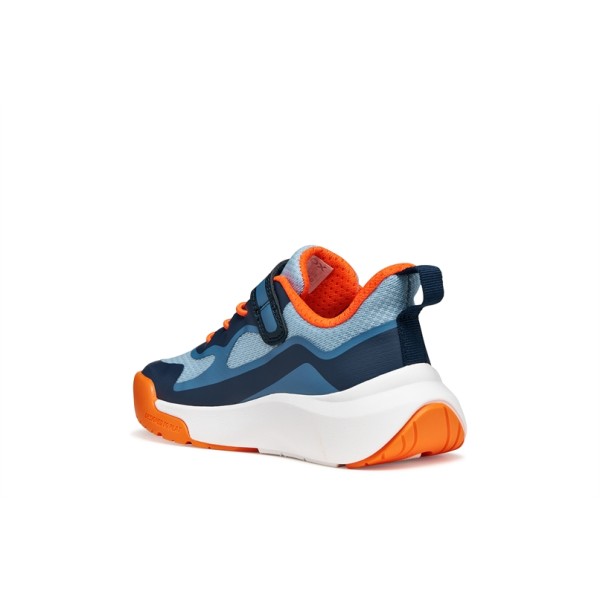 GEOX ΠΑΙΔΙΚΑ ΠΑΠΟΥΤΣΙΑ NAVY/ORANGE ΑΓΟΡΙΟΥ  J65P7F 01454 C0659